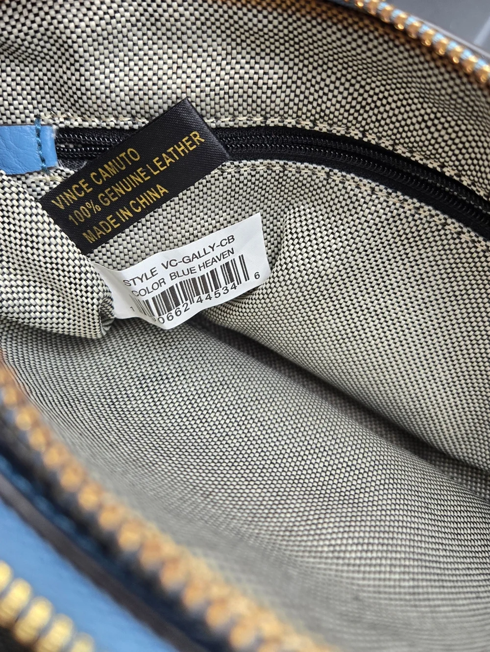 Vince Camuto‎ Gally Leather Crossbody Bag in Blue Heaven